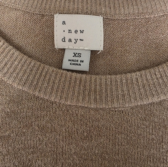 a new day Tan and Black Striped Sweater - Picture 5 of 6